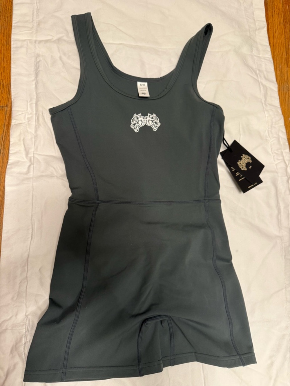 Grey Tank Style One-Piece Romper